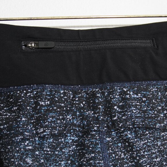 Lululemon Speed Up Short *2.5" Speckled Foil White Blue / Black Swift Size 8 - Picture 8 of 14